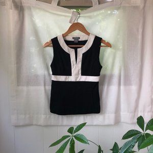 Black and White Blouse